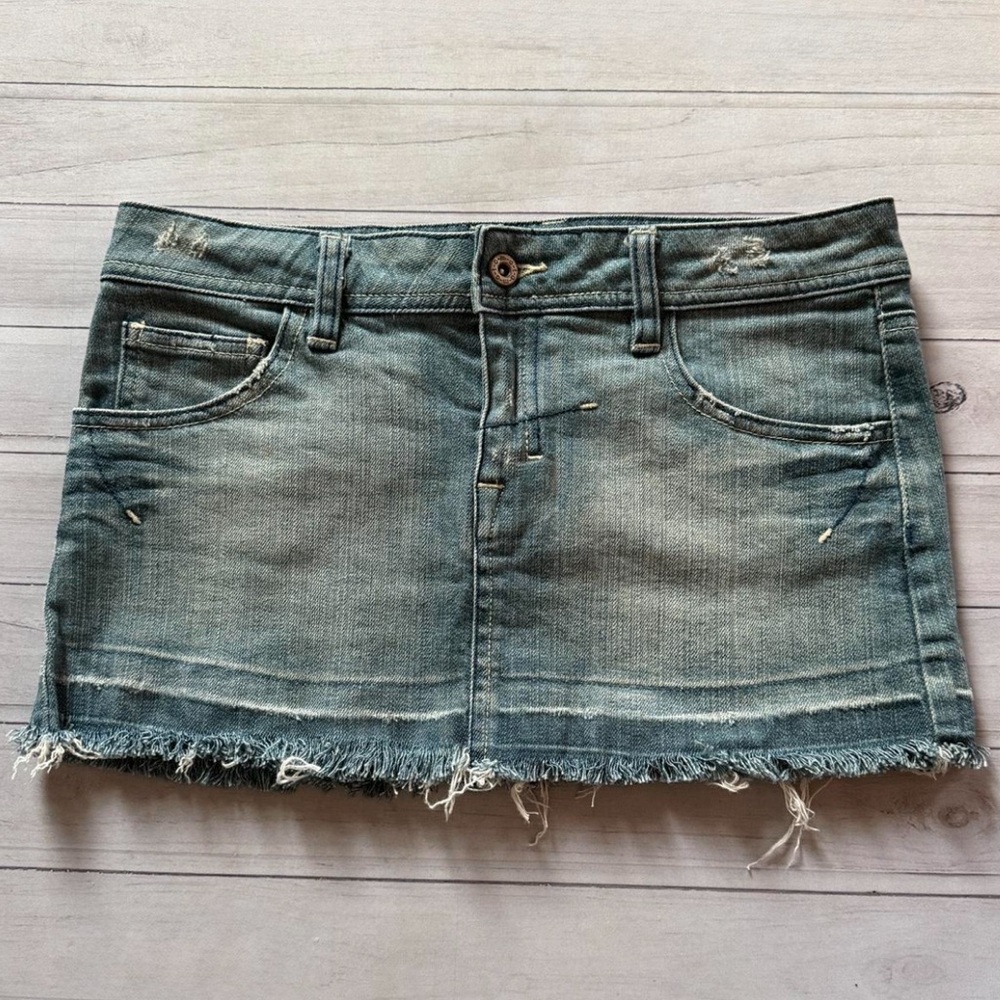 Topshop Denim Mini Skirt